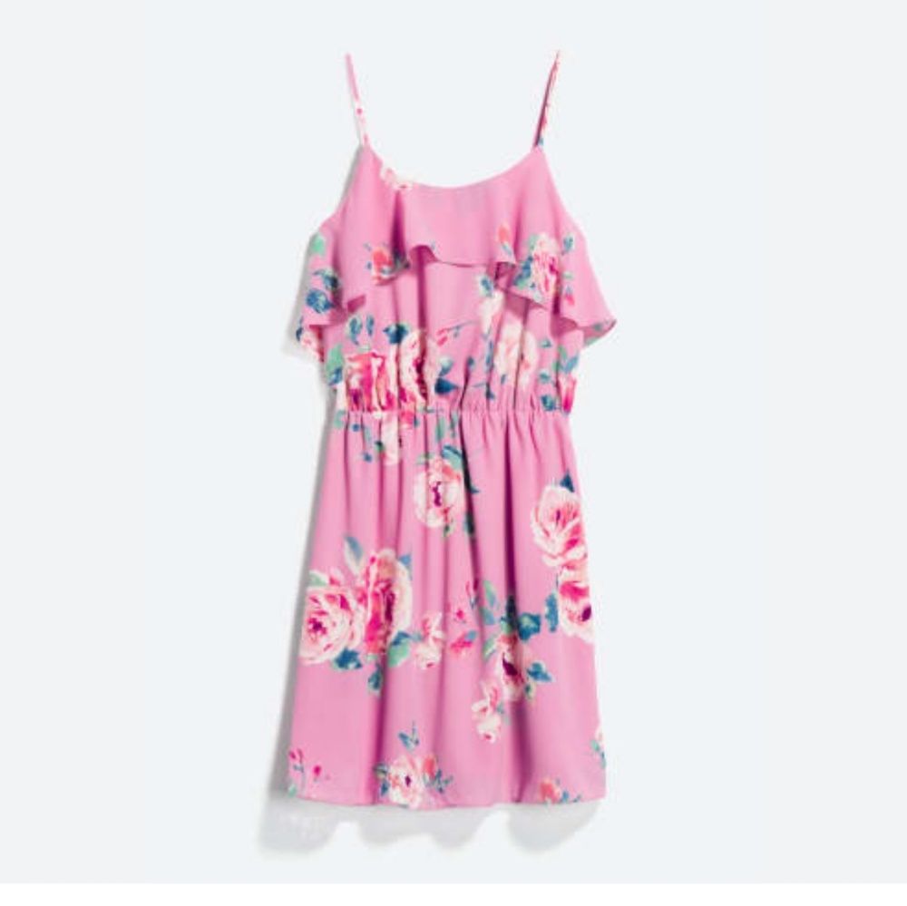 French Grey Zanique Ruffle Detail Dress